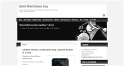 Desktop Screenshot of centralillinoisconcealcarry.com
