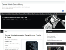 Tablet Screenshot of centralillinoisconcealcarry.com